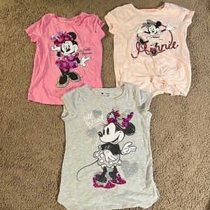 Set of minnie mouse t shirts